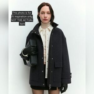 Lacoste Black Wool Jacket for Women